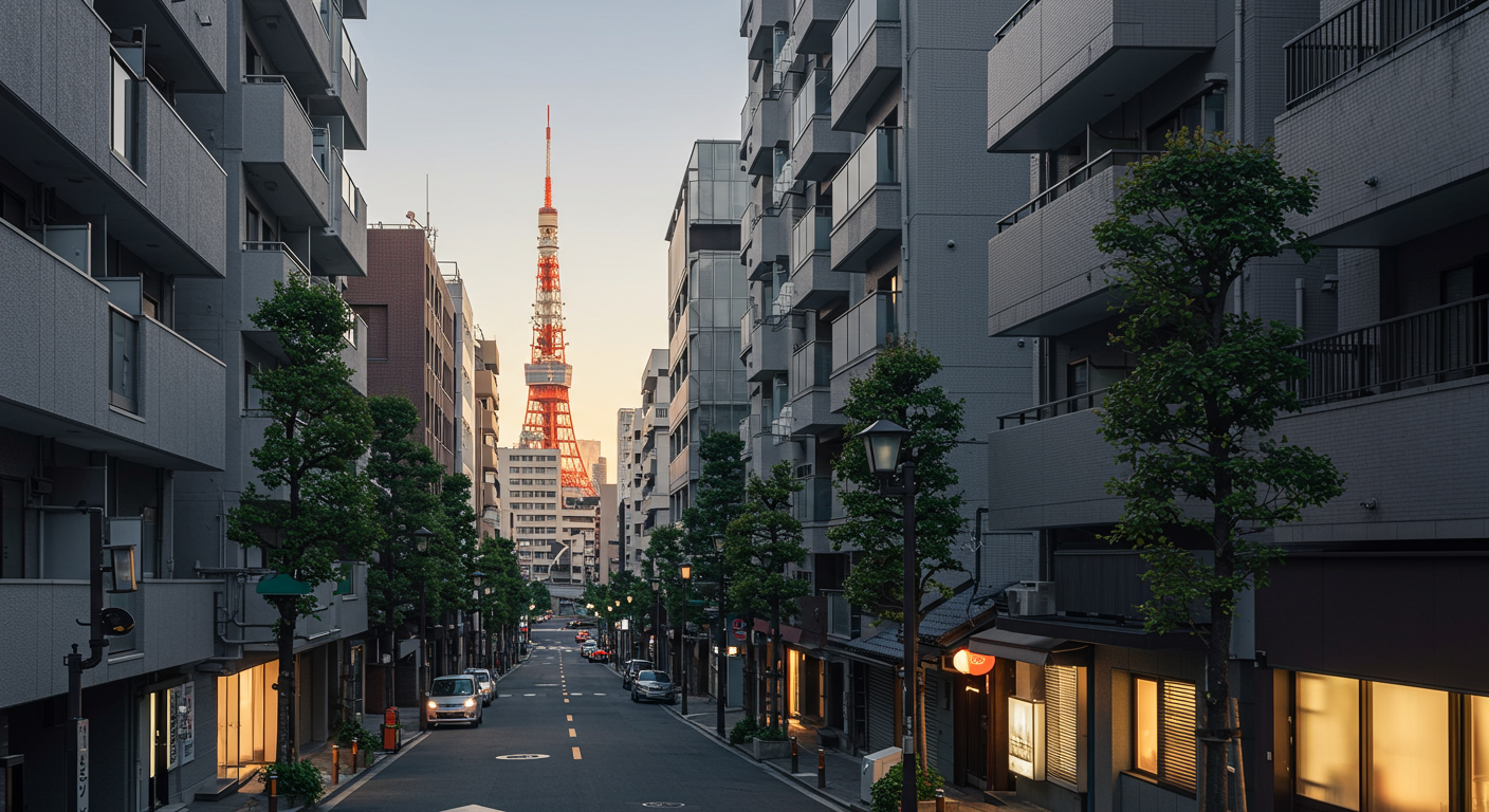 麻布十番の街並み