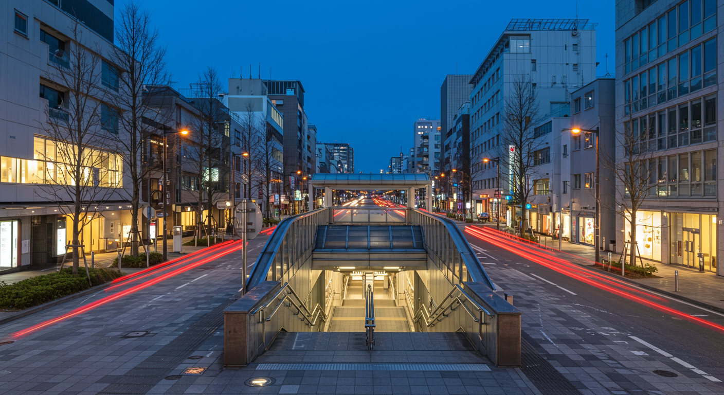 麻布十番駅周辺の風景