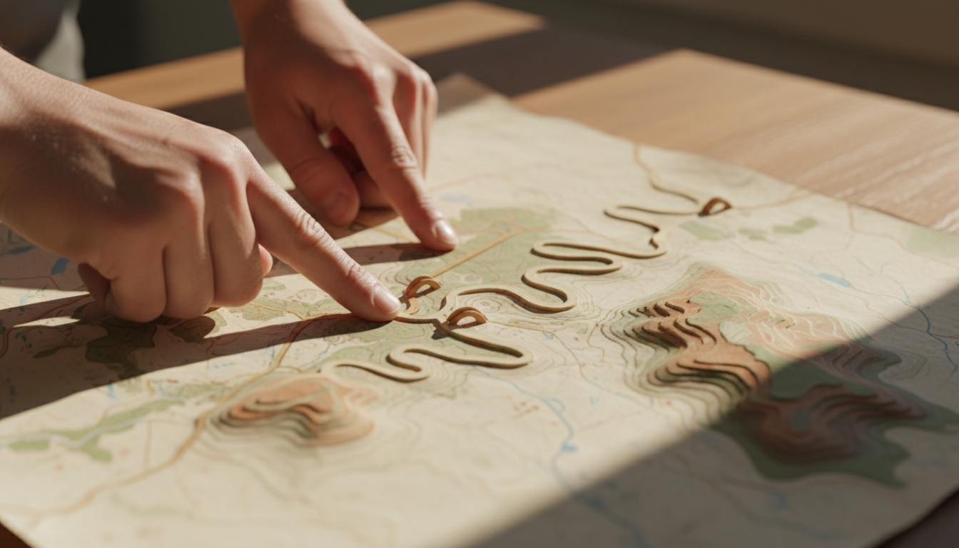 特殊車両通行許可の申請経路を地図上で確認するイメージ