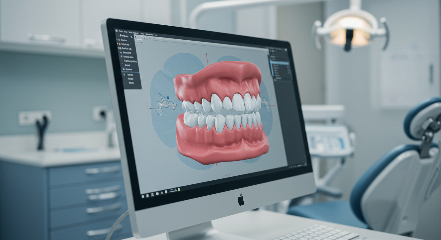 インビザラインの3Dシミュレーション画面