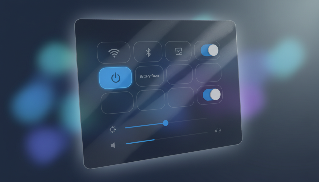 Windows 11 バッテリー節約機能 設定画面 クイック設定パネル