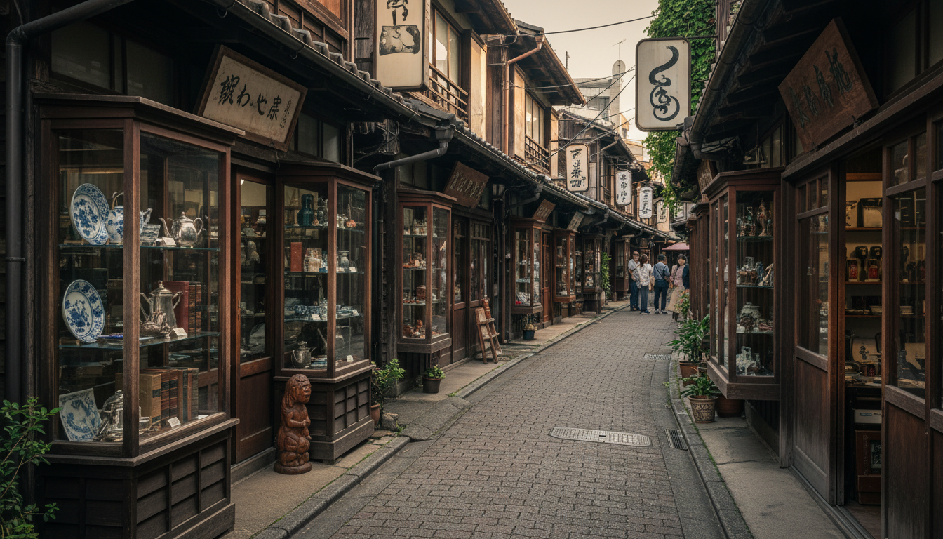 西荻窪の骨董通りとアンティークショップ