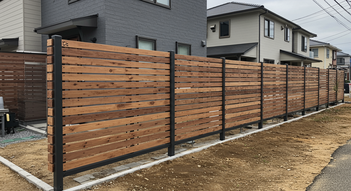 プロが施工した高品質なフェンス設置工事