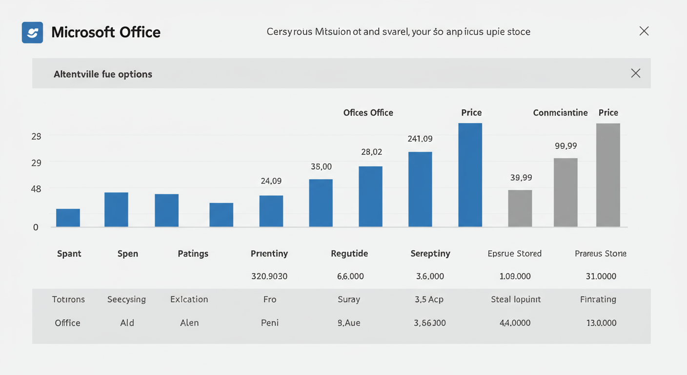 Microsoft Officeの公式価格と代替購入方法の比較表