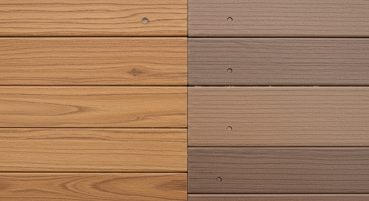 天然木と人工木のウッドデッキ素材比較