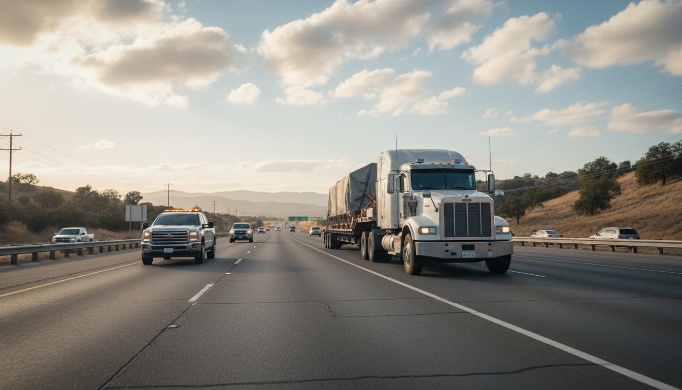 特殊車両の誘導車配置と通行条件の遵守