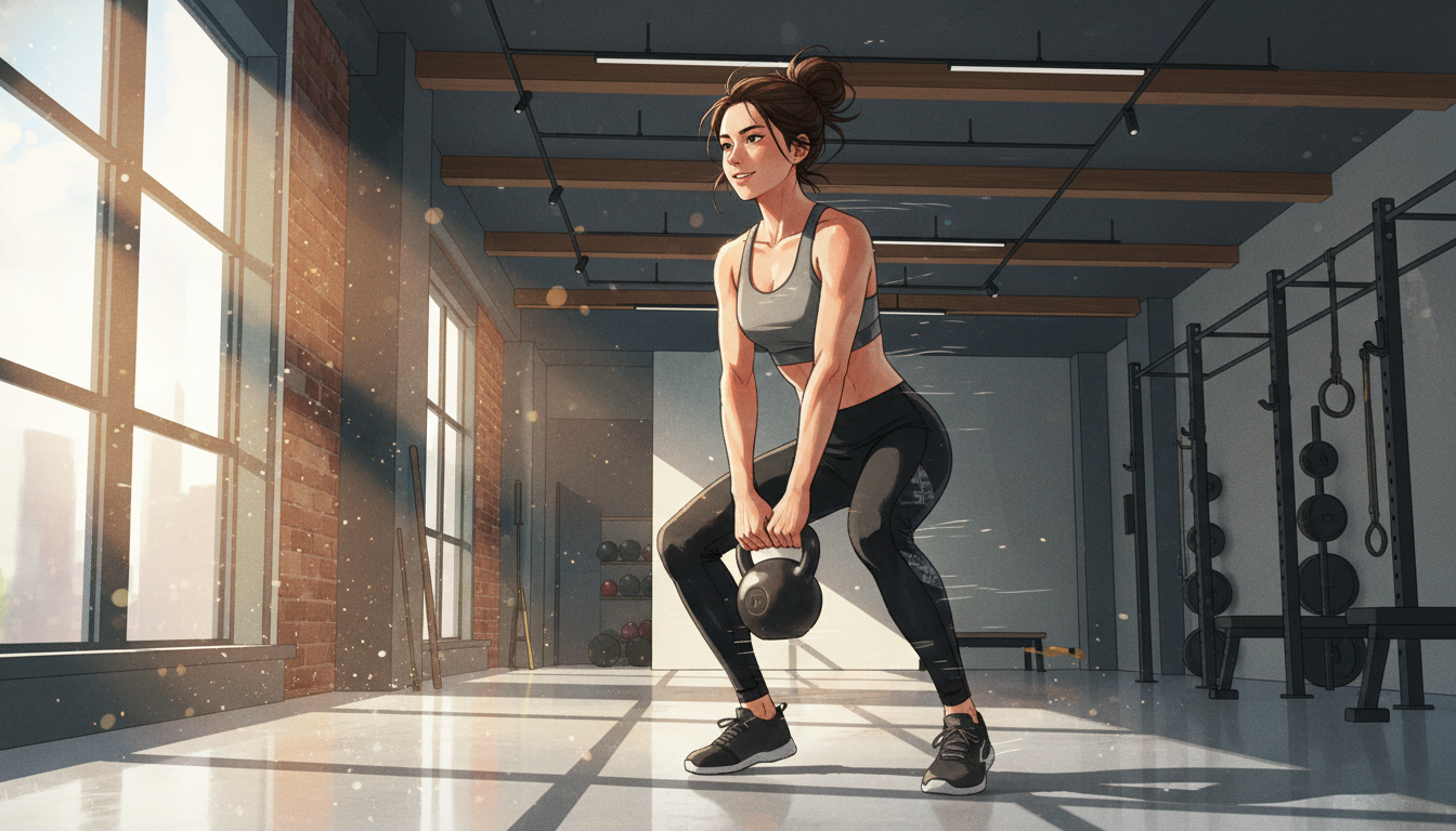 30分トレーニングで効果を実感する女性